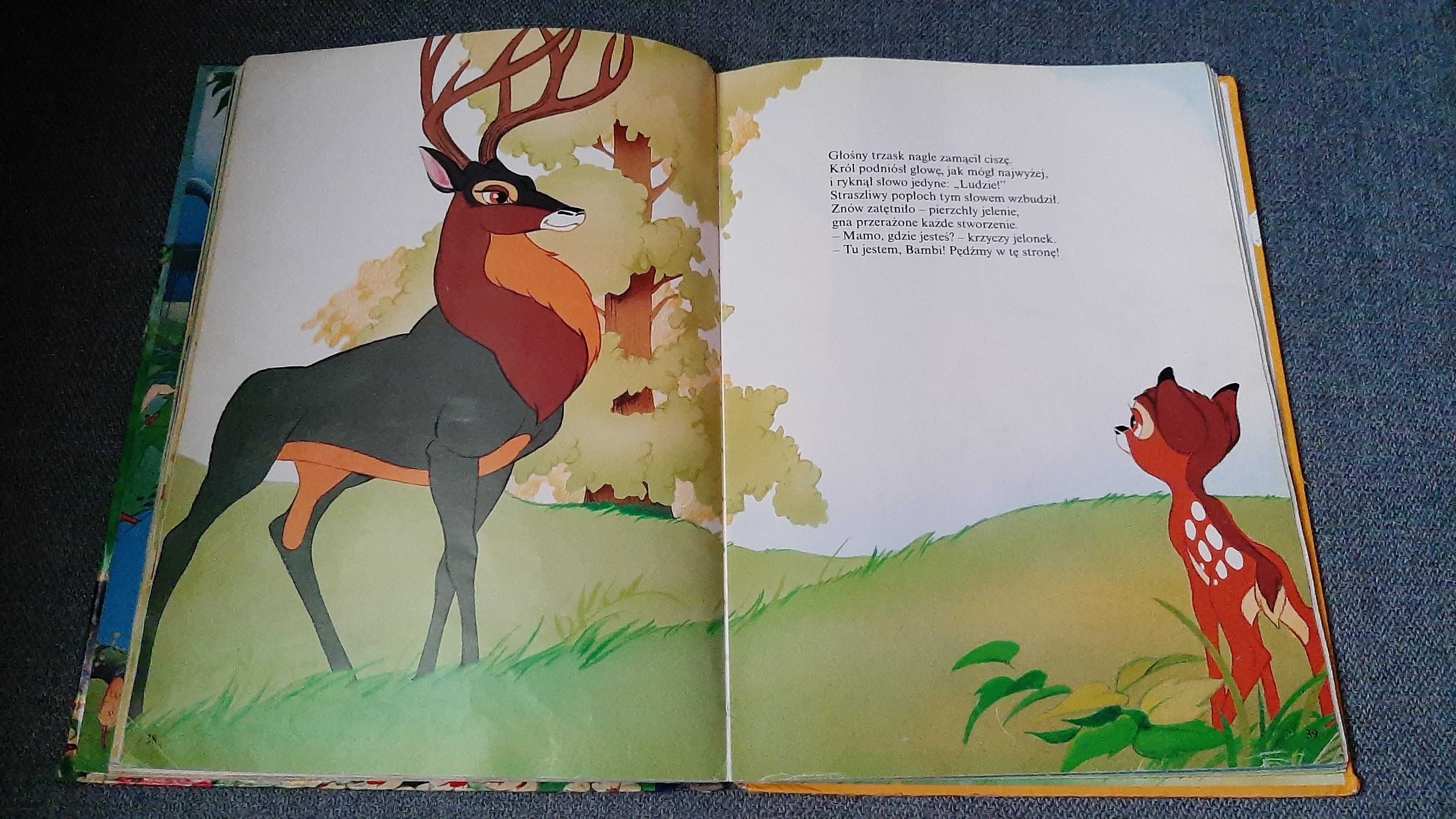 Disney Bambi i Tuptuś Format A4 EGMONT Twarda oprawa Jeremi Przybora