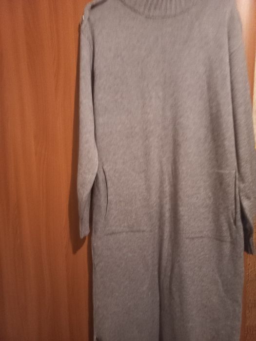 Теплое платье длиное