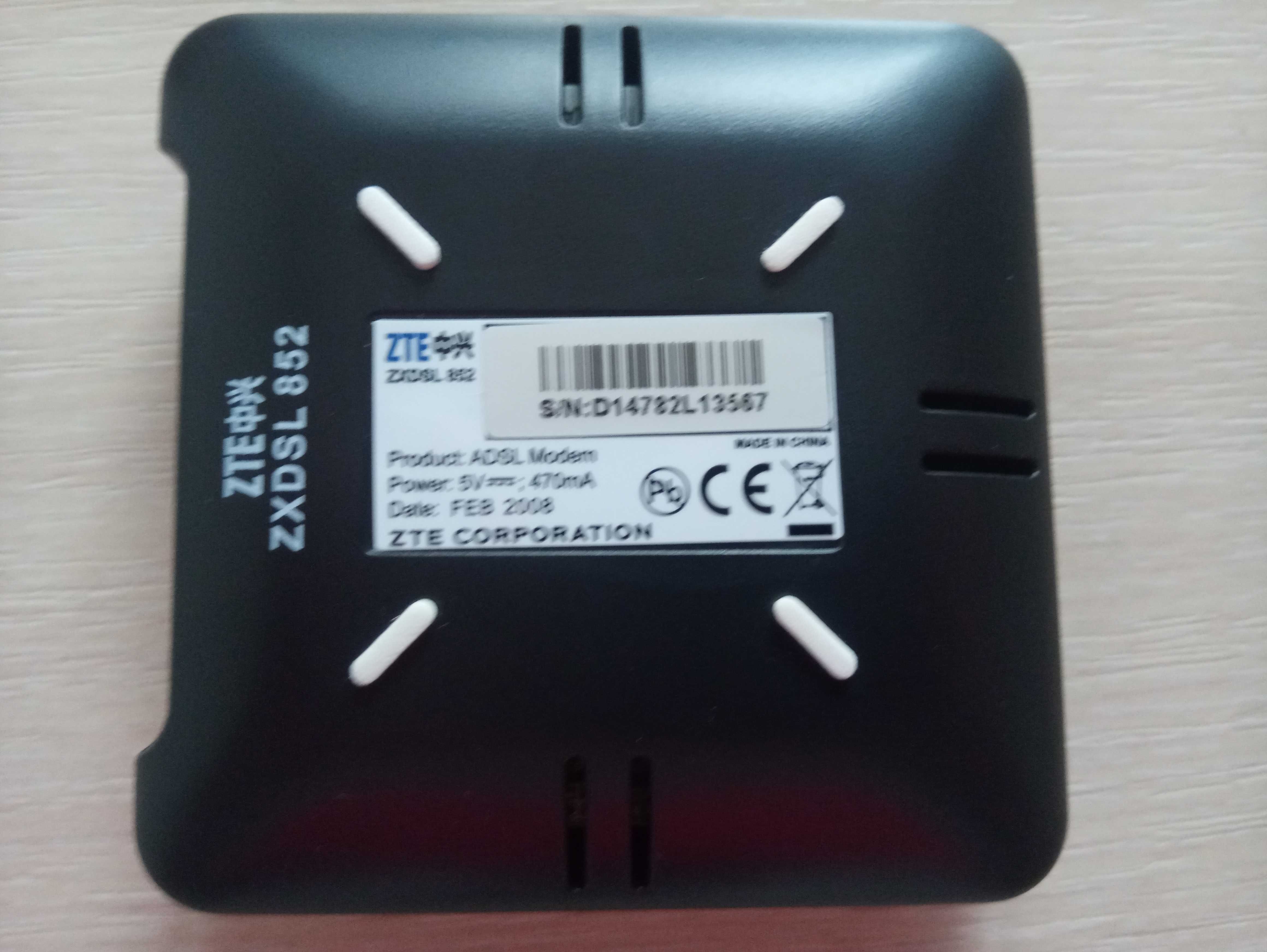 Modem USB ZXDSL 852 + kable + płyta