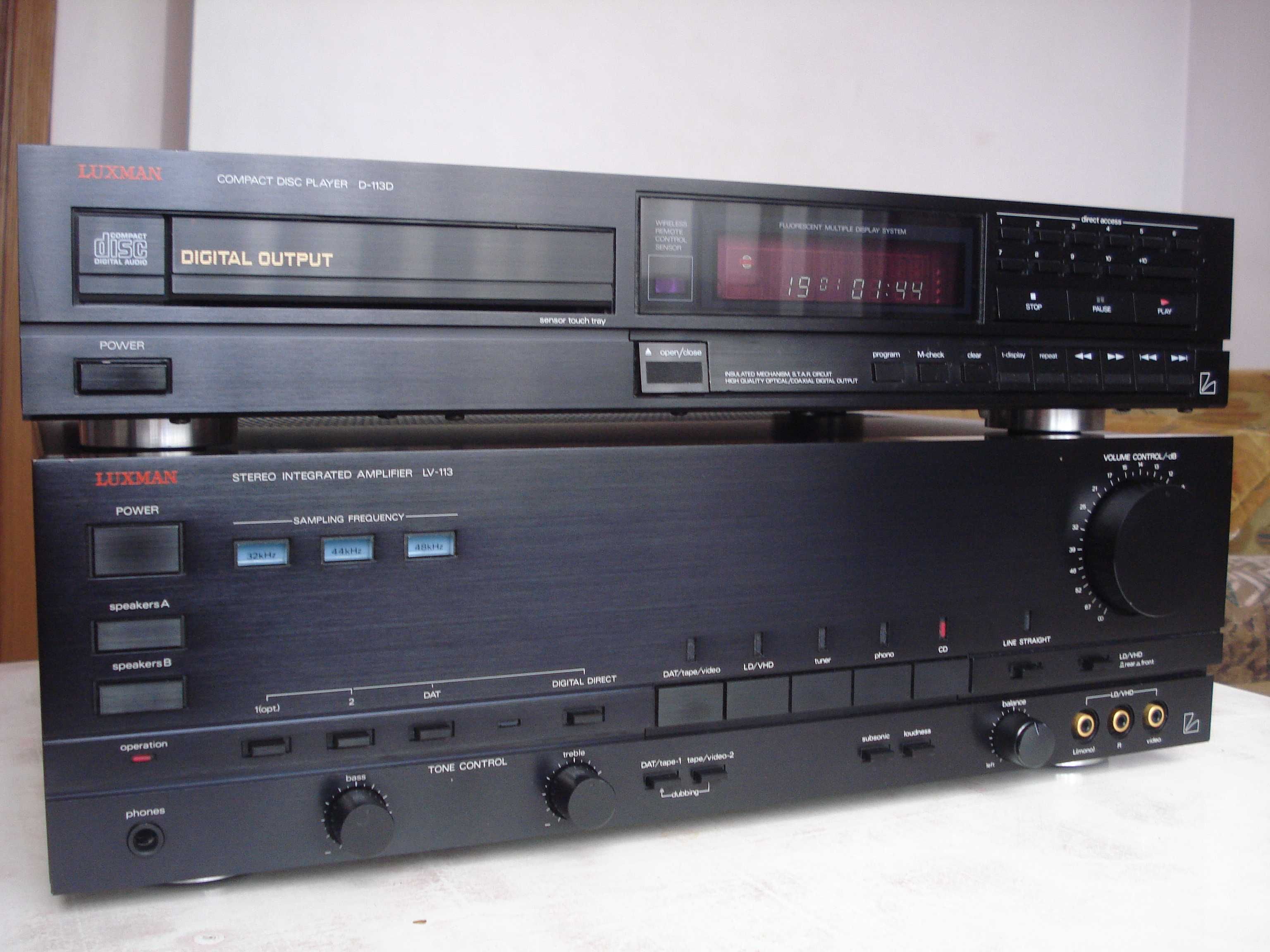 Підсилювач "Luxman" LV-113, cd-прогр. D-113D, тюнер T-2