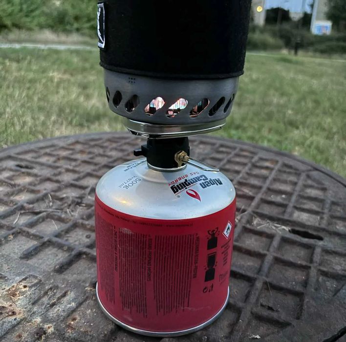 Портативная газовая горелка BRS-61 с теплообменником – походная плитка