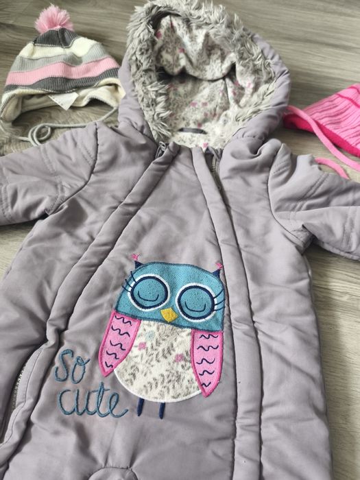 Kombinezon zimowy dla dziewczynki r.74 cool club