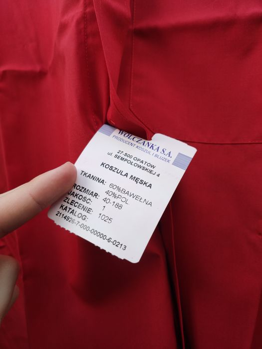 Nowa koszula Wólczanka XXL krótki rękaw męska