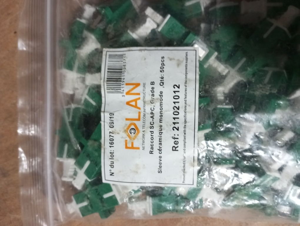 Várias fibras e fichas para venda
