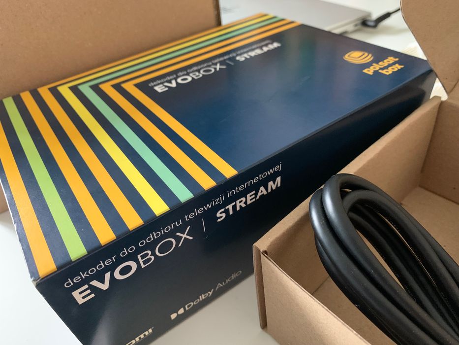 Dekoder Polsat Box Evobox Stream – nowy, pełen zestaw, nieużywany