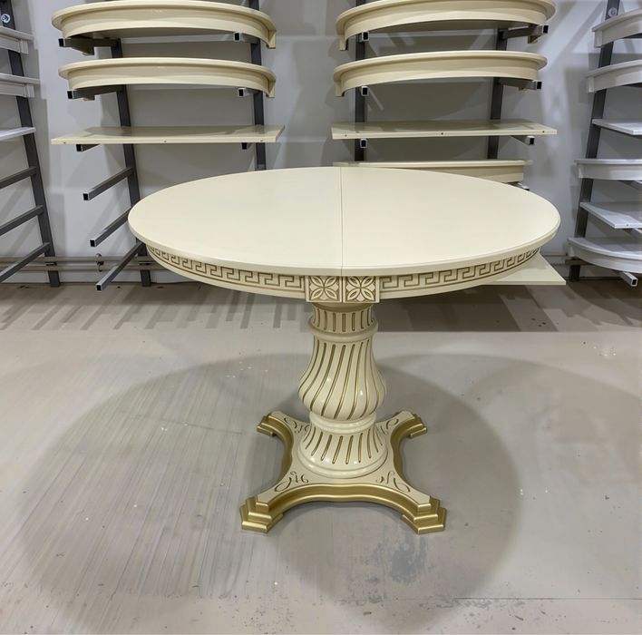 Обідній кухонний розкладний дерев’яний стіл та стільці Кухонный стол