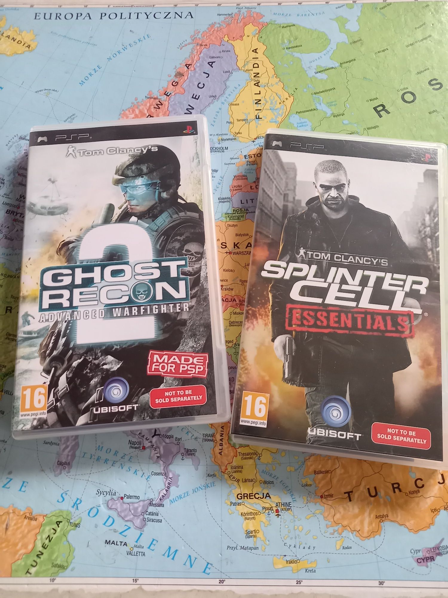 Gra Sony psp action pack tom clancy's splinter cell ghost recon 2