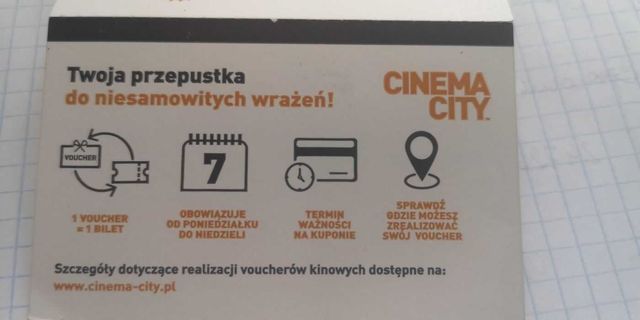 TANIO  12 zł- Bilety Cinema City