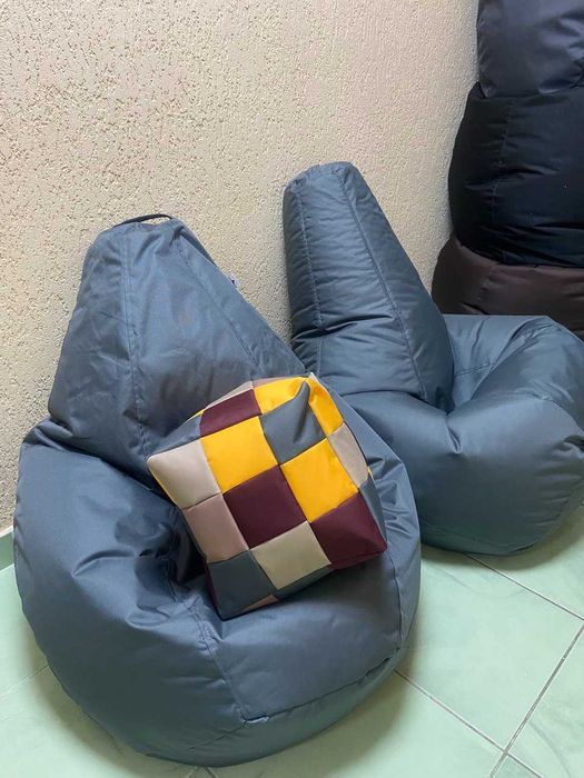 Крісло зручне для дітей та дорослих, безкаркасні меблі для відпочинку