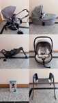 Trio Best Friend Chicco/Carrinho/Alcofa/Base/Ovo/adap. Mysa/Lullaglide