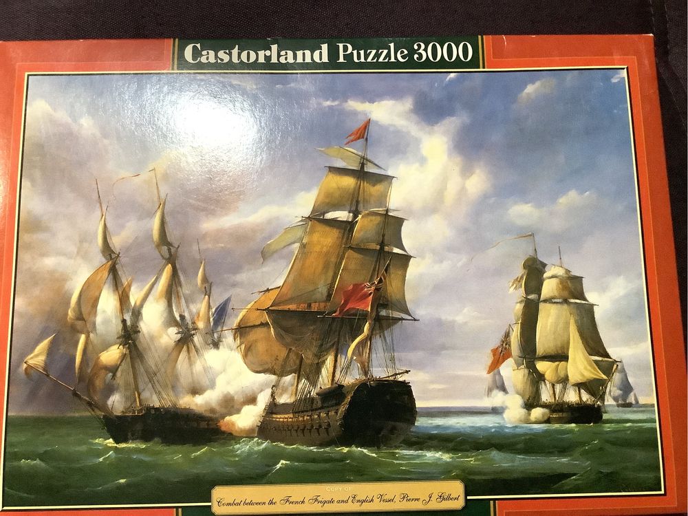 Пазл на 3000 деталей Морское сражение Парусники Castorland Puzzle