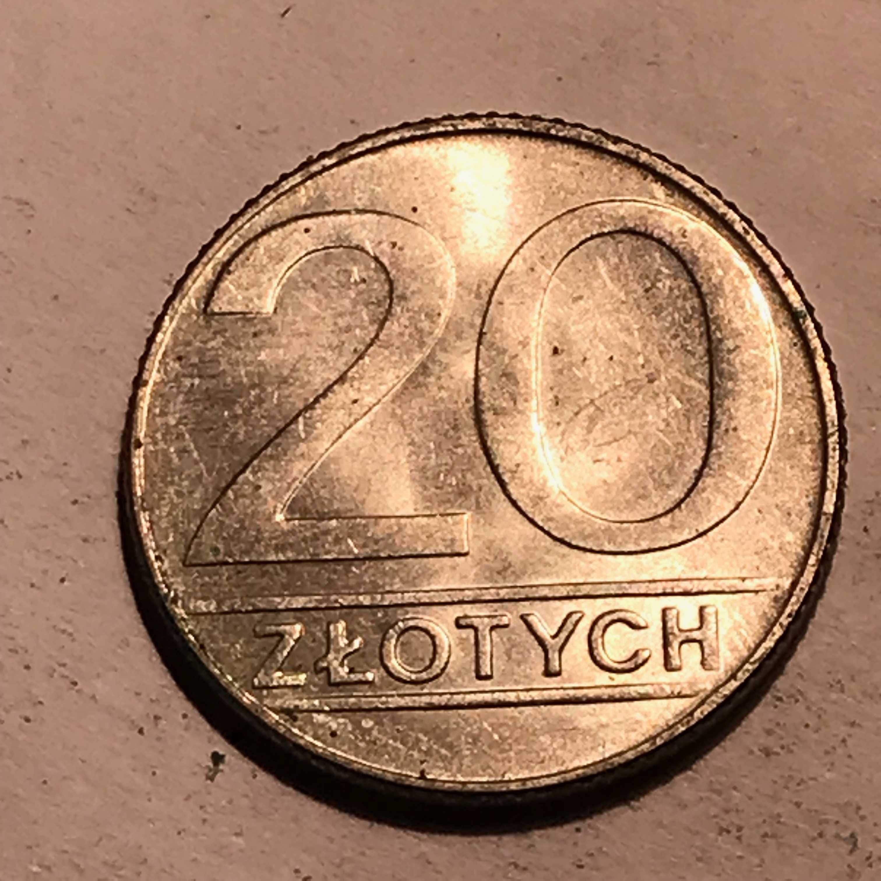 Moneta 20 złotych - 1989 rok