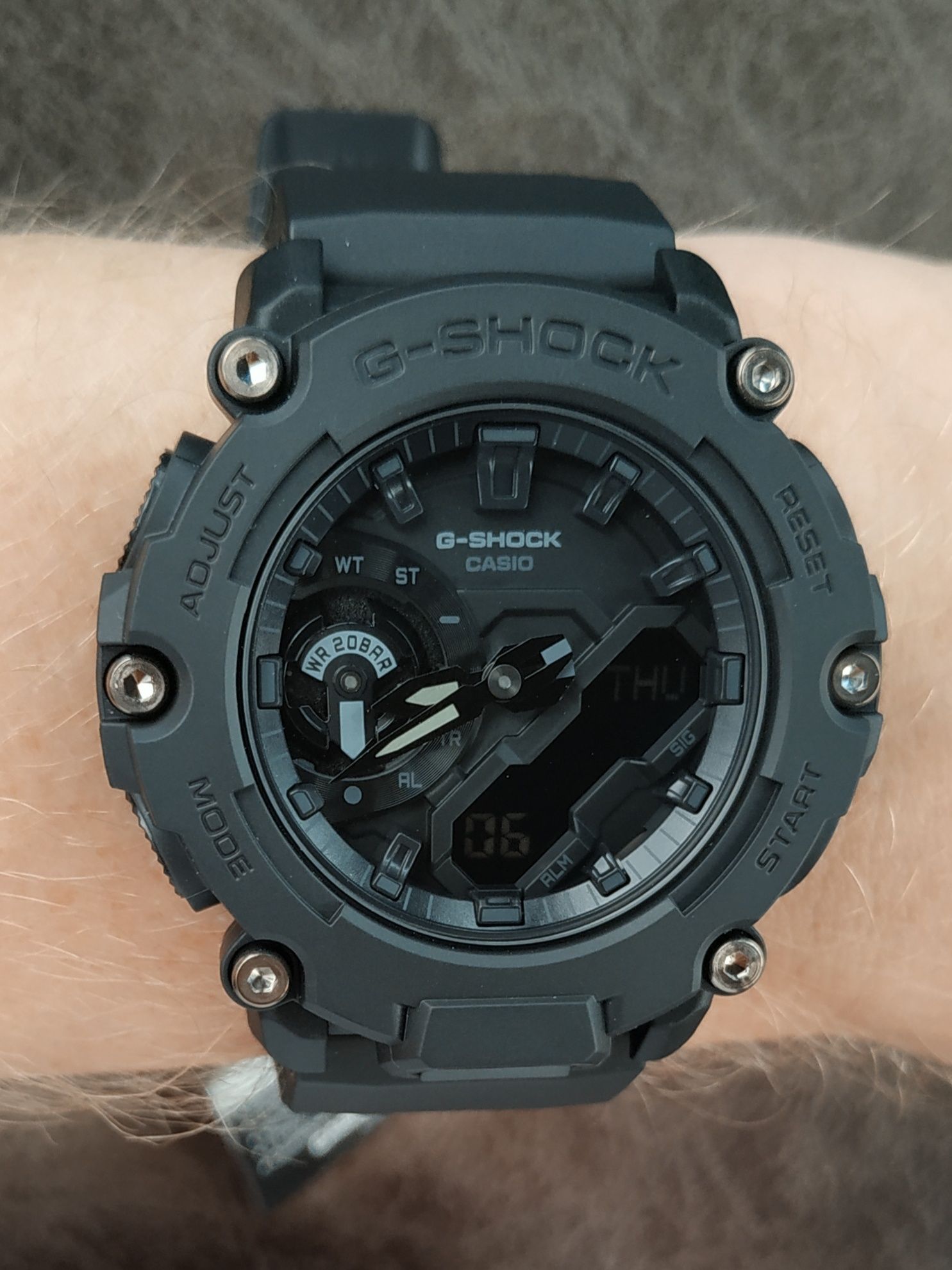 Годинник Casio G-Shock GA-2200BB-1A Оригинал Гарантия Часы мужские