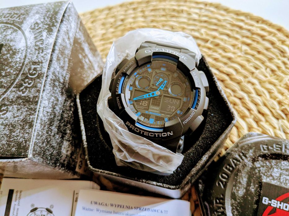 Zegarek Casio G-Shock GA-100-1A2ER Fabrycznie Nowy