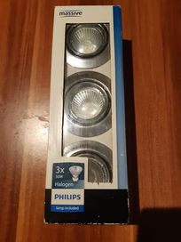 Halogen 3x 50W Philips lamp included Massive