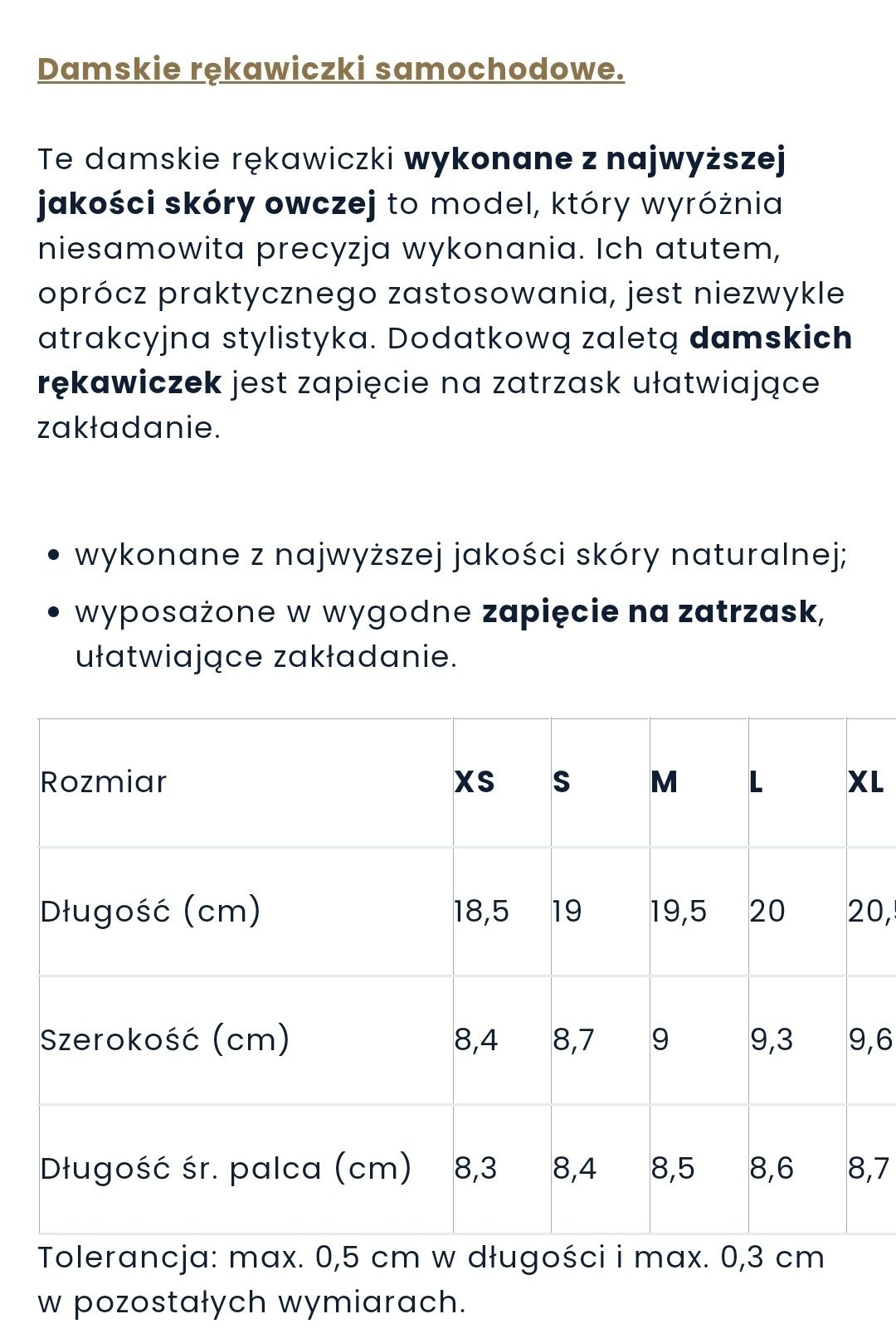 Skórzane rękawiczki damskie Wittchen