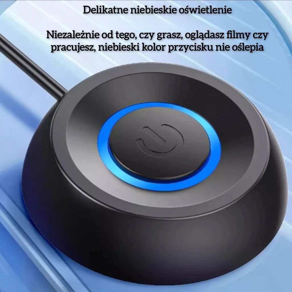 Przycisk włącz / wyłącz zewnętrzny do komputera z podswietleniem