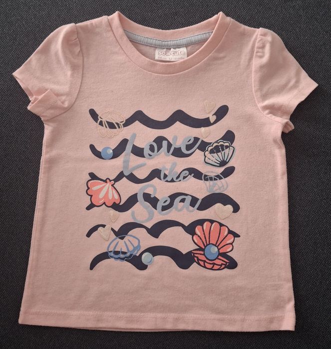 Koszulka T-shirt So Cute dla dziewczynki  rozm. 86