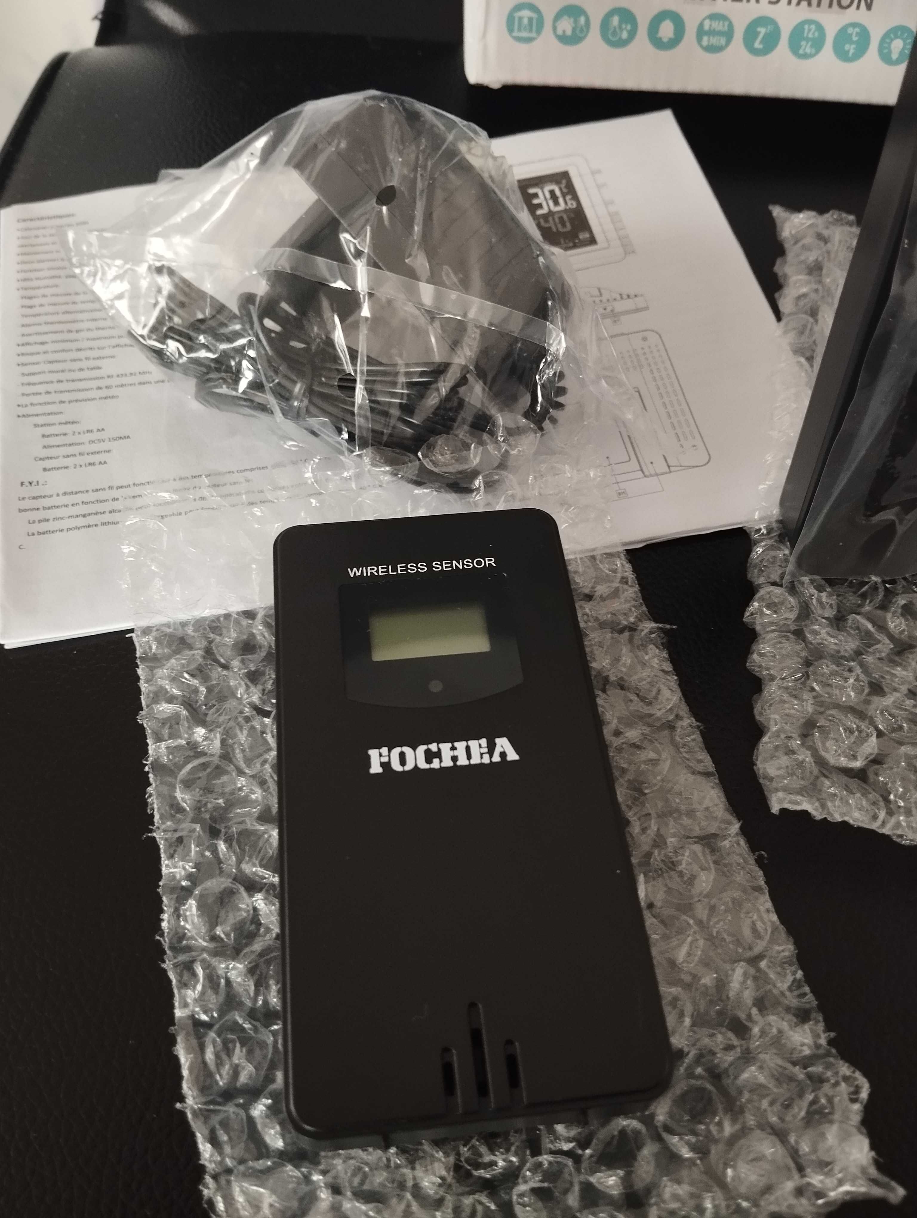 Stacja pogodowa z czujnikiem zewnętrznym FOCHEA