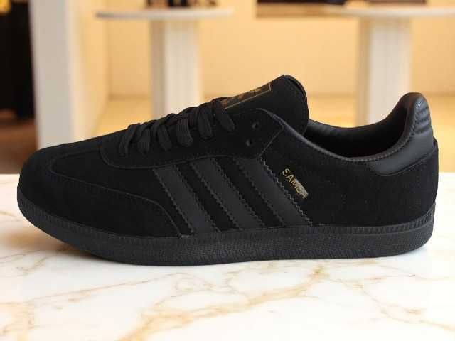 Кросівки чоловічі Adidas samba Black адідас самба чорні (0123)