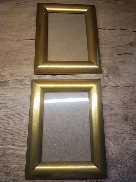 Złote ramki na zdjęcia 2 sztuki