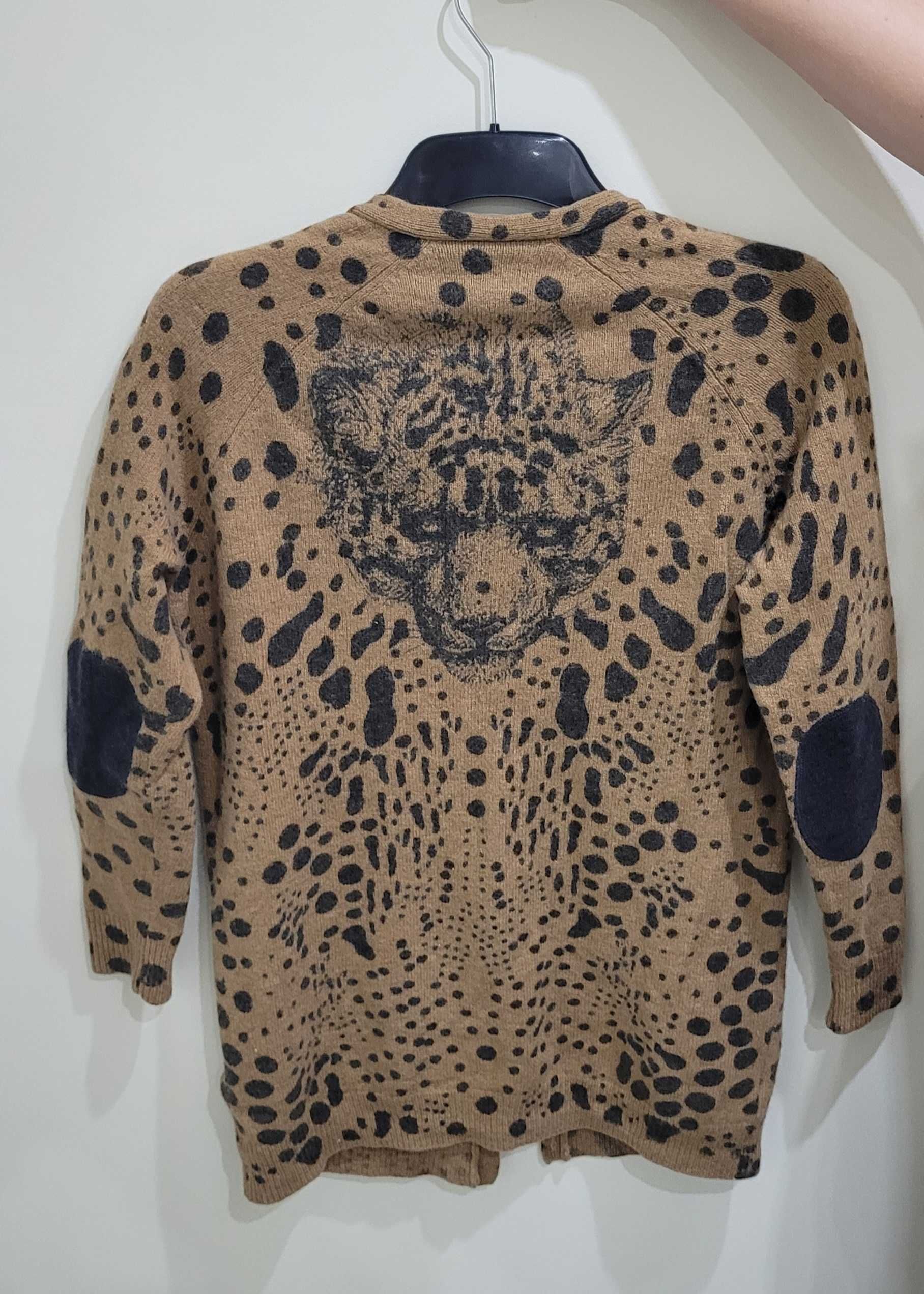 Stine Goya sweter premium panterka tygrys 80% wełna