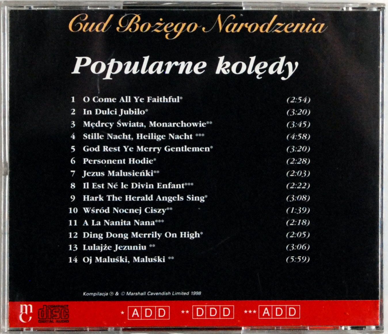 (CD) Popularne Kolędy - Cud Bożego Narodzenia s.BDB
