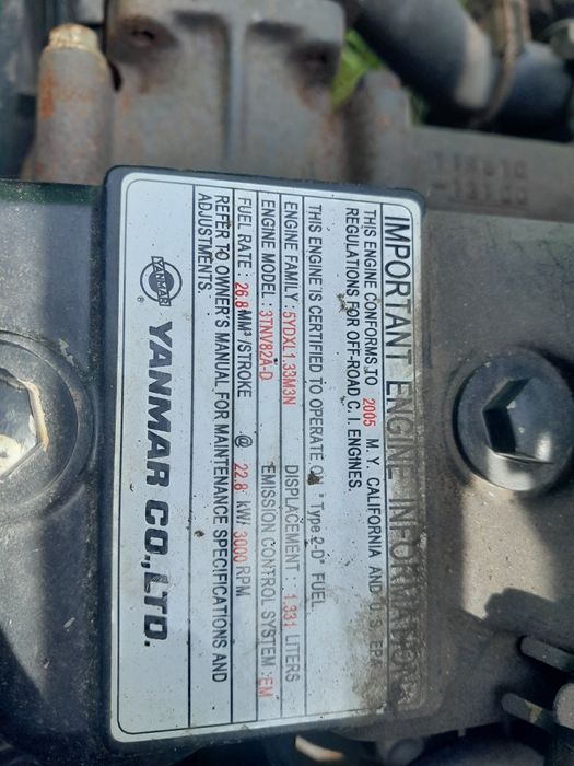 Yanmar 3TNV82A-D silnik kompletny f-vat john deere traktorek kosiarka