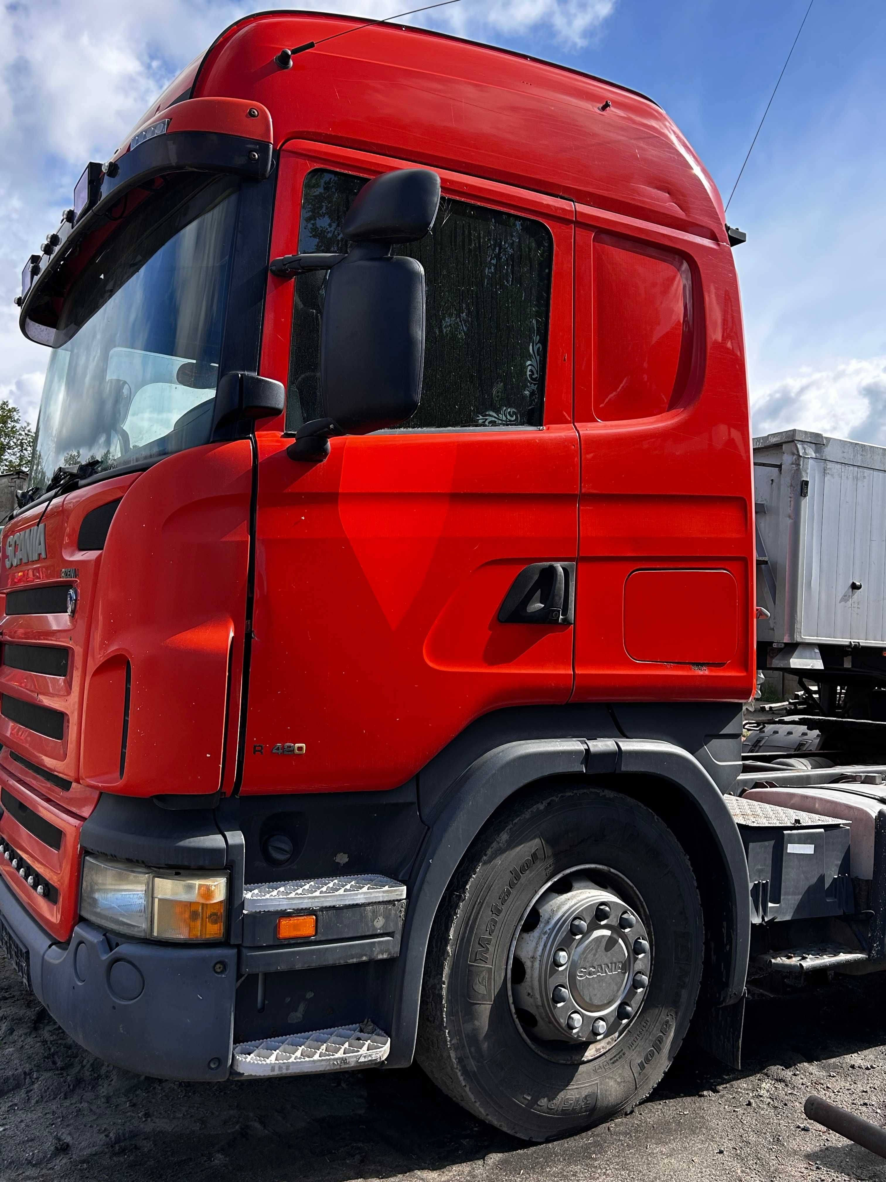 Sprzedam CS SCANIA R420 + naczepa wywrotka GRAS i DAM PRACĘ