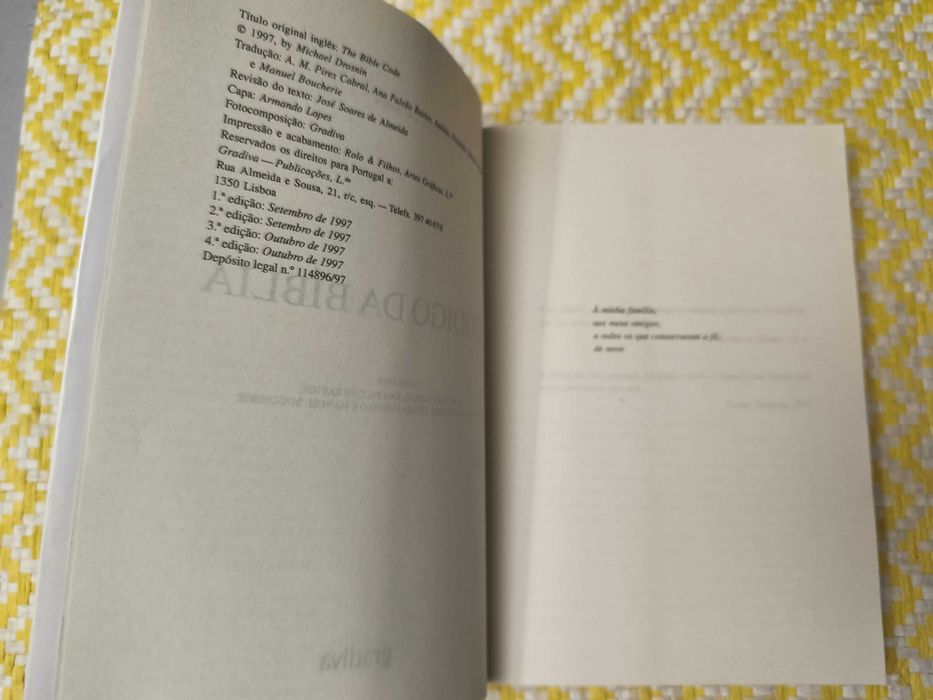 O CÓDIGO DA BÍBLIA
de Michael Drosnin