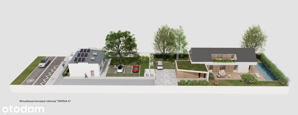 Działka 1254m2 + Lokal użytkowy/mieszkalny 80m2