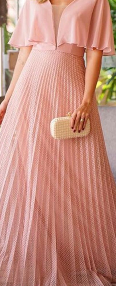 Vestido de Cerimonia Rosa