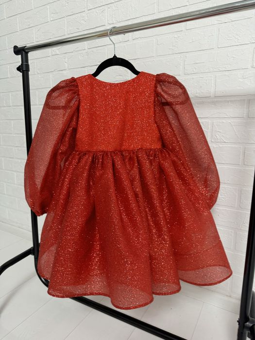 Випускна сукня 5-7 років червона, святкове плаття для дівчинки