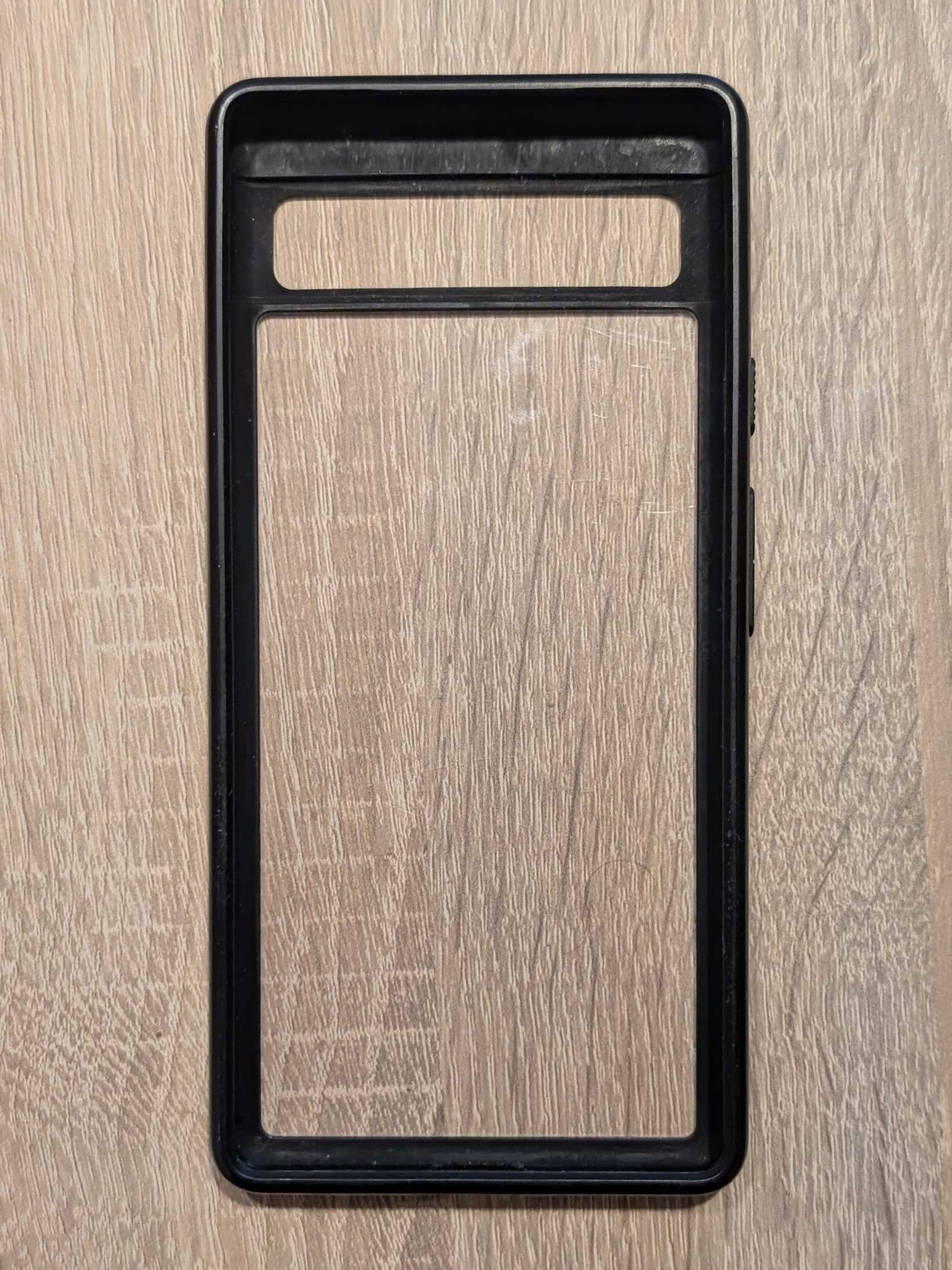 Etui Spigen Ultra Hybrid do Pixel 6A, przezroczysto-czarne