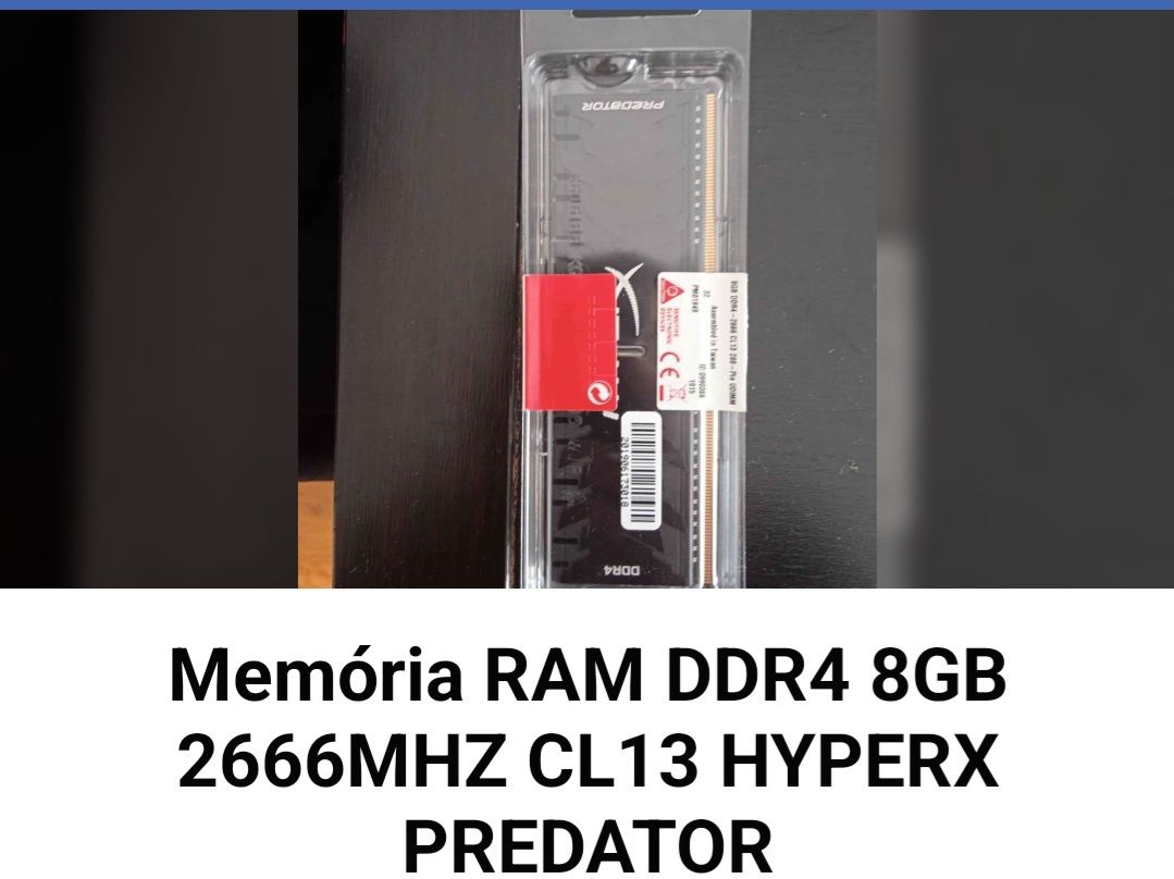 Memoria RAM  em bom estado e pouco uso