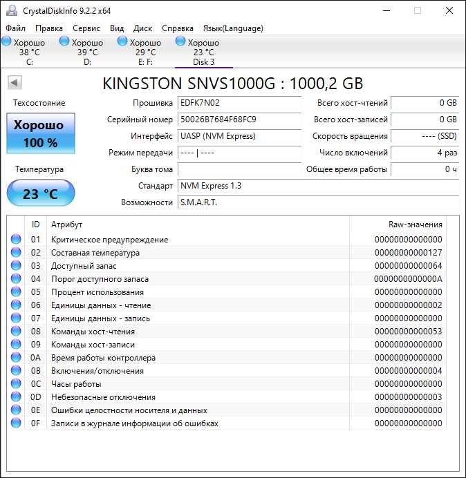 SSD диск Kingston NV1 1TB NVMe M.2 2280