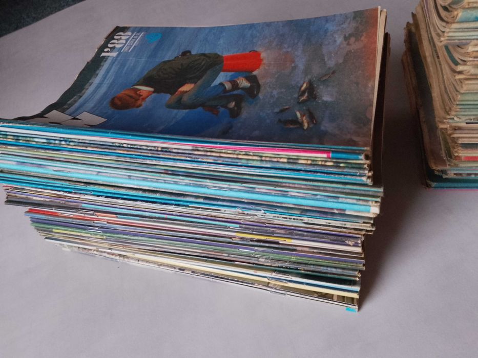 "Wiadomości Wędkarskie" archiwalne numery, zestaw 121 sztuk