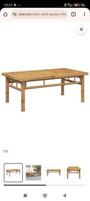 Stolik kawowy 90x50x35 cm