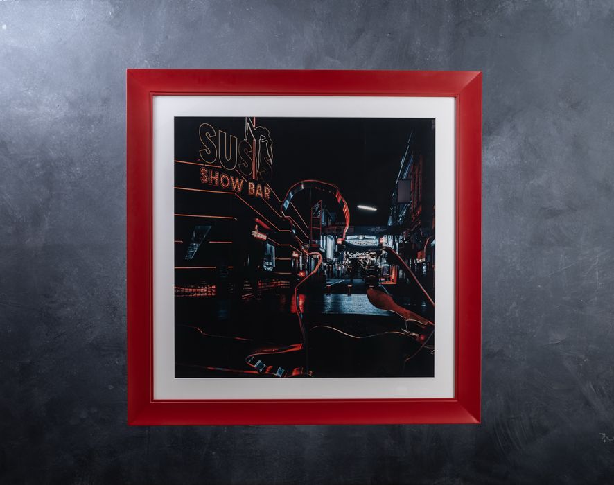 Foto artística emoldurada – Reeperbahn, Hamburgo