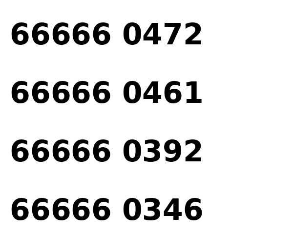 Złoty numer Vip biznes usługi łatwy prosty 66666