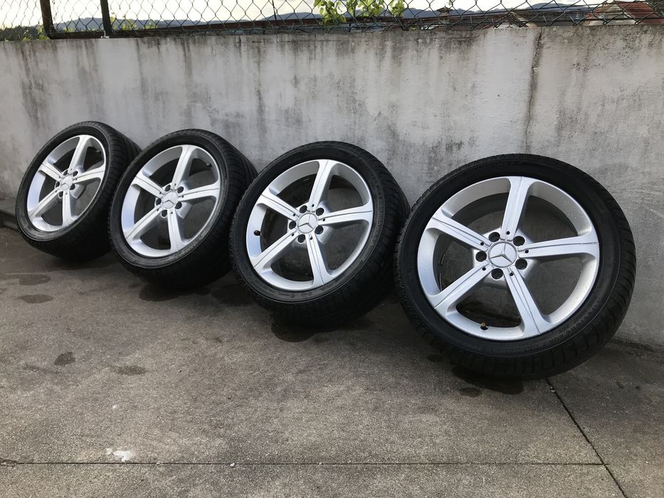 Jantes Mercedes 17 5x112 originais IMPECAVEIS com PNEUS NOVOS
