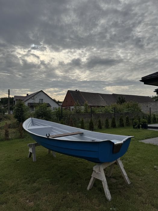 Wysoka 380x155cm łódka łódź łódki łodzie lodka lodz wiosłowa wędkarska