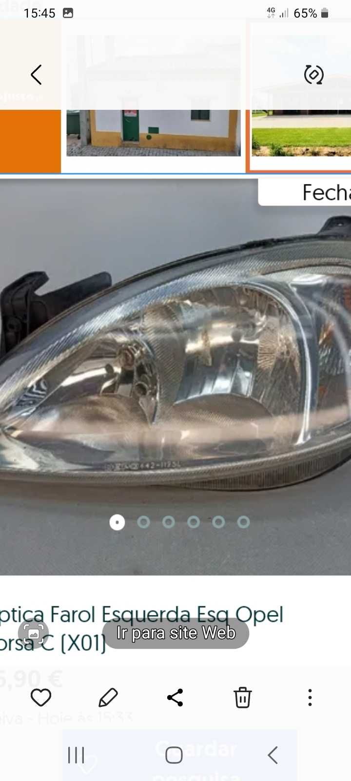 Optica esquerda opel corsa c