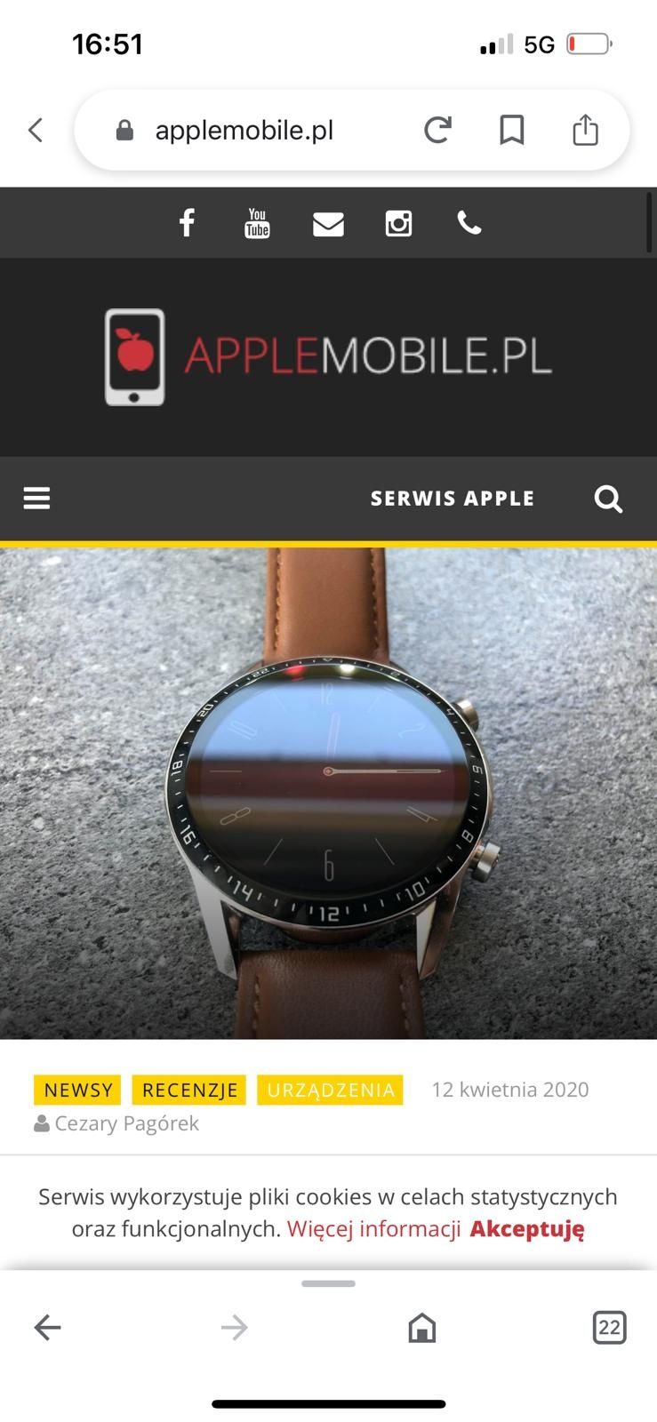 Zegarek męski Huawei Watch GT 2