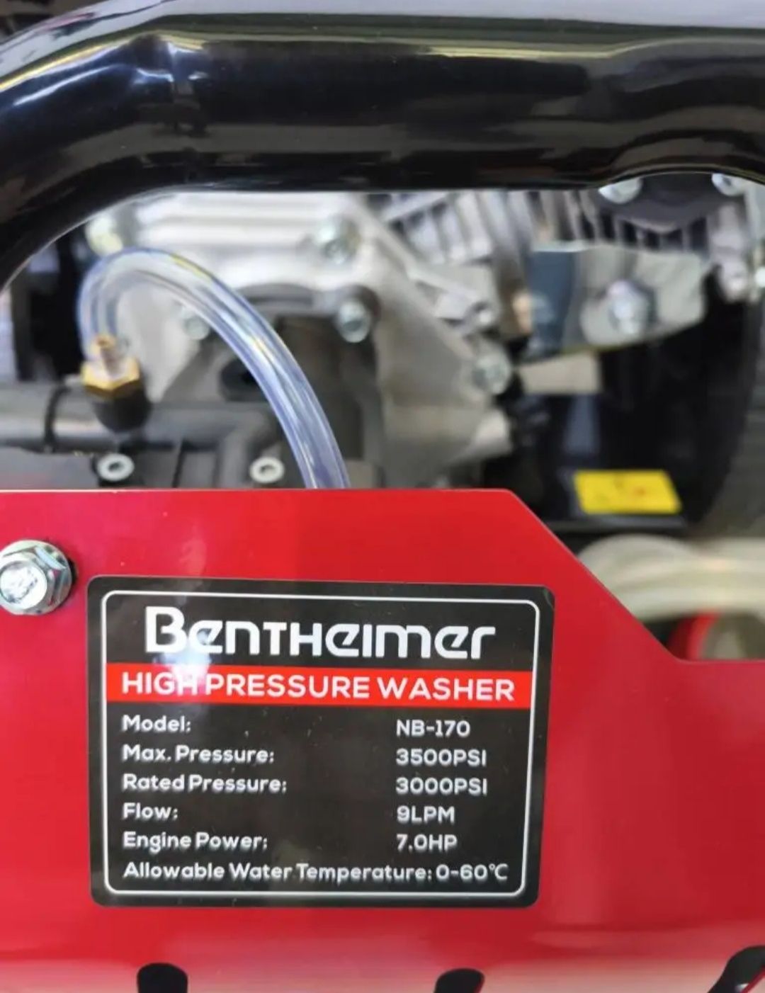 MAQUINA de lavar a pressão a gasolina BENTHEIMER5
* motor 7.0 CV a 4te