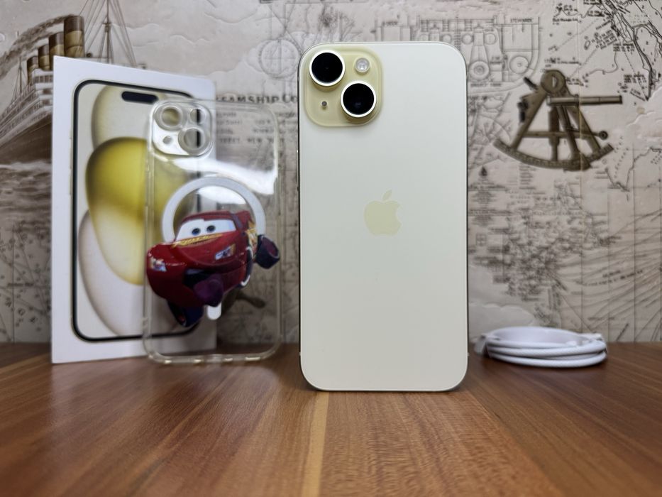iPhone 15 • GOLD • Jak nowy! • 88% bateria