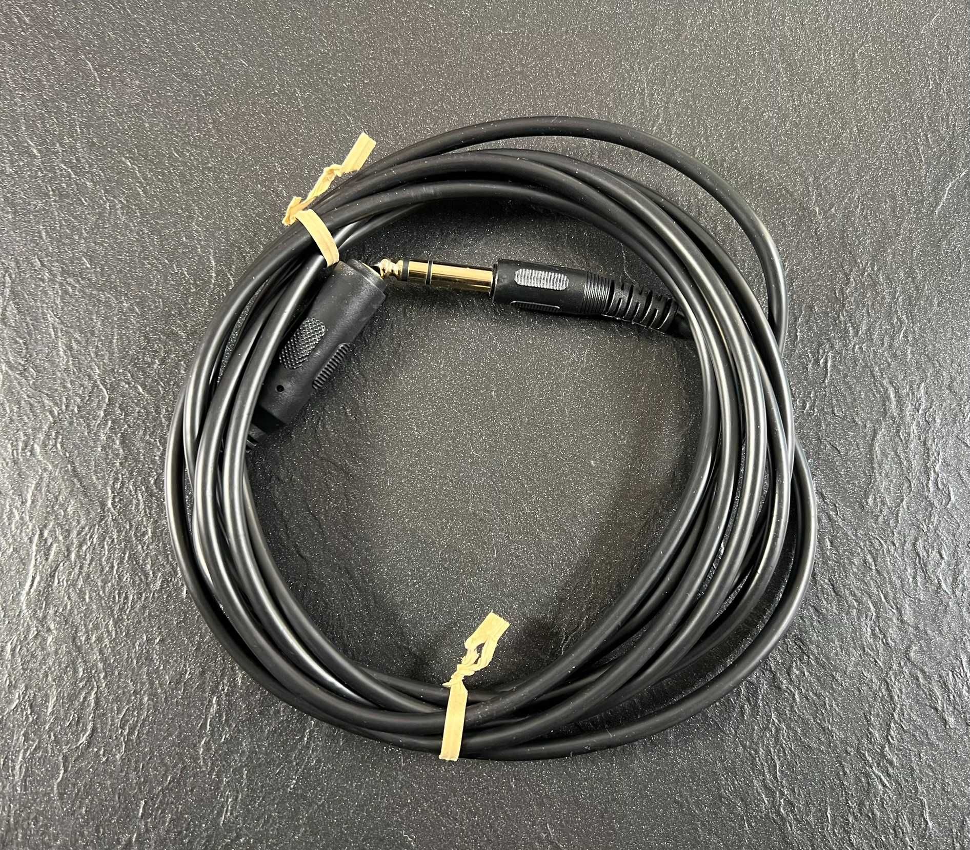 Przedłużacz słuchawkowy InLine 6,3 mm Jack stereo czarny 3 m