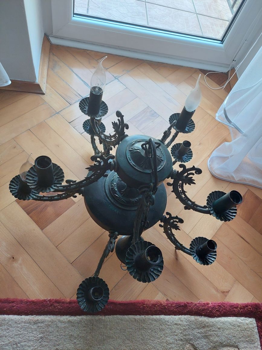 Elegancki stylowy Żyrandol 10 żarówek