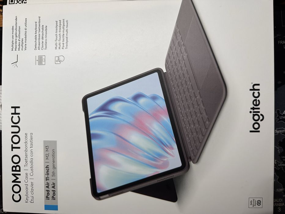 Logitech Combo Touch - klawiatura iPad Air 11" m3 m2 (2024) - JAK NOWA