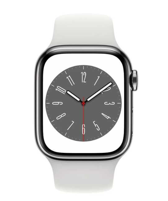 APPLE Watch Series 8 GPS + Cellular 41 mm Silver Stainless Steel Case